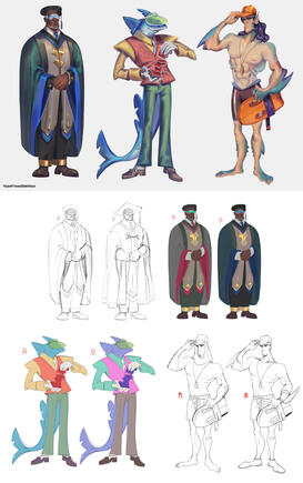BGEQUEST Character Design and Sketches