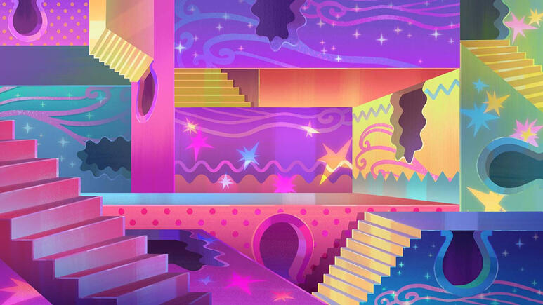 Boardtrot Funhouse Interior