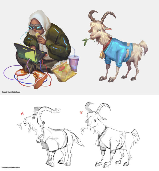 BGEQUEST Character Design and Sketches