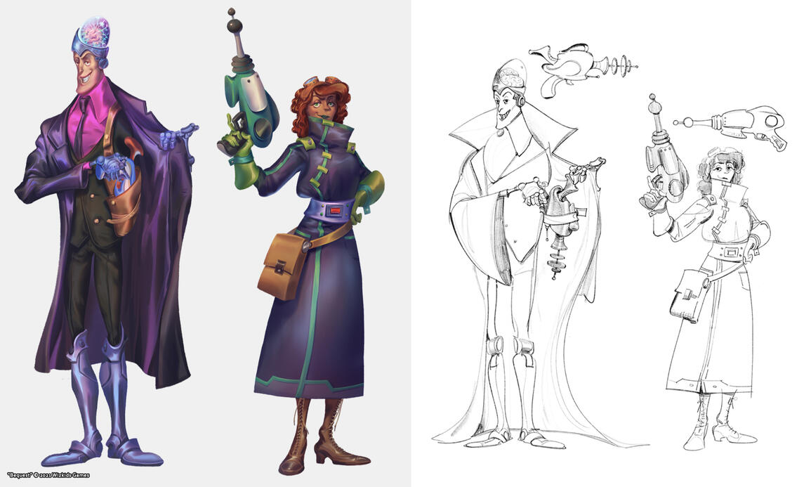 BGEQUEST Character Design and Sketches